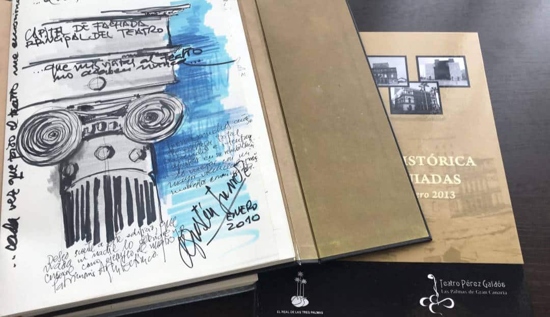 Imagen noticia - Los guías voluntarios del Teatro Pérez Galdós editan un libro con datos y curiosidades de las visitas recibidas
