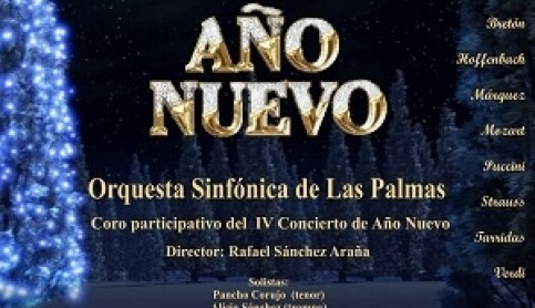 Imagen noticia - A la venta la segunda función del IV Concierto Popular de Año Nuevo en el Auditorio Alfredo Kraus 