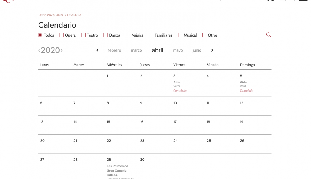 Imagen noticia - ¿No encuentras un espectáculo? Acude a nuestro calendario