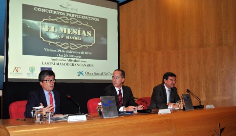 Imagen noticia - Unos 130 cantantes interpretan en el Auditorio Alfredo Kraus el concierto participación de El Mesías de la Obra Social ‘la Caixa’