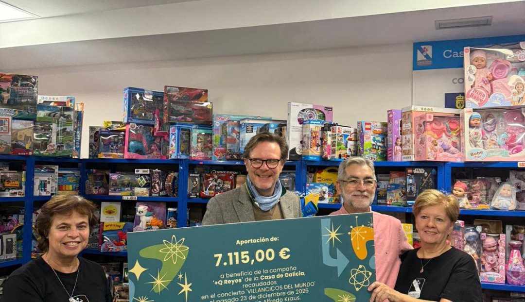 Imagen noticia - La Fundación Auditorio y Teatro entrega a la Casa de Galicia la recaudación del concierto solidario ‘Villancicos del Mundo’